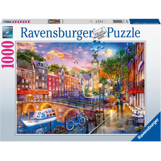 Ravensburger Puzzle: Sunset Over Amsterdam (1000pcs) (12000884)