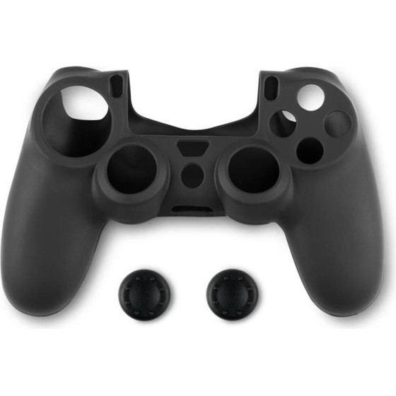 Spartan Gear - Controller Silicon Skin Cover And Thumb Grips (Compatible With Playstation 4) (colour: Black)