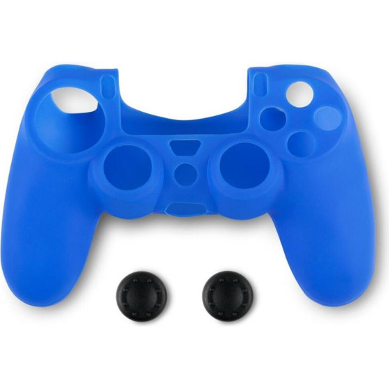 Spartan Gear - Controller Silicon Skin Cover And Thumb Grips (Compatible With Playstation 4) (colour: Blue)