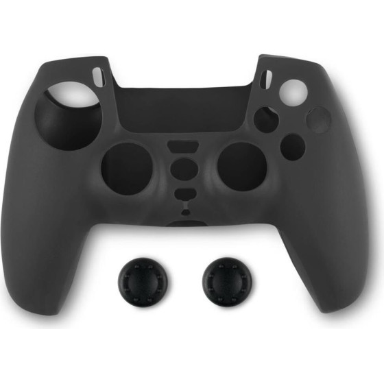 Spartan Gear - Controller Silicon Skin Cover And Thumb Grips (Compatible With Playstation 5) (colour: Black)