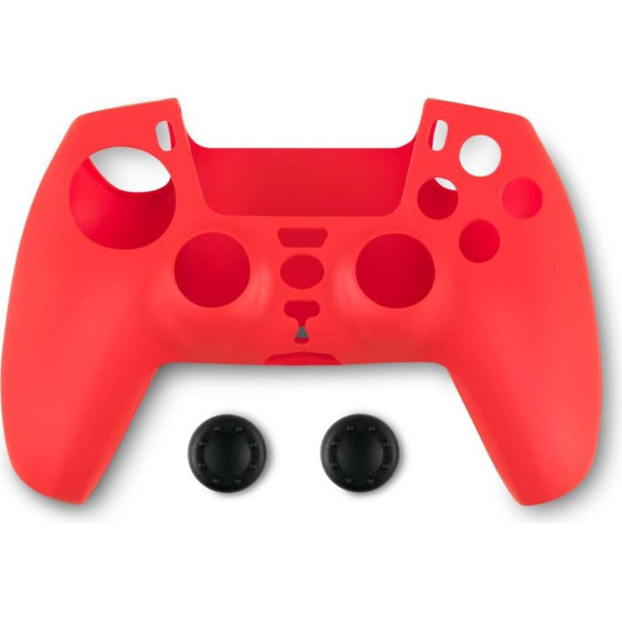 Spartan Gear - Controller Silicon Skin Cover And Thumb Grips (Compatible With Playstation 5) (colour: Red)