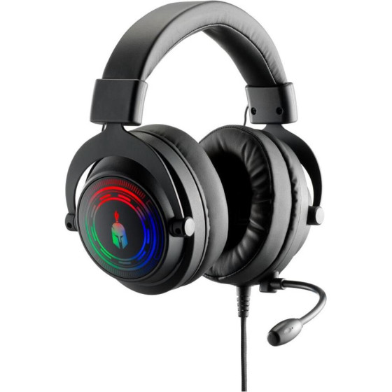 Spartan Gear - Myrmidon 3 Wired Headset (Compatible With PC, Playstation 4, Playstation 5, xboxone, Xbox Series x/s, switch) (color: Black)