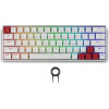 Spartan Gear - Pegasus 2 Rgb Wired Wireless 63 Keys Mechanical Gaming Keyboard (color: White)