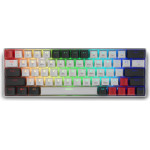Spartan Gear - Pegasus 2 Rgb Wired Wireless 63 Keys Mechanical Gaming Keyboard (color: White/Grey)