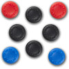 Spartan Gear - Silicon Thumb Grips Universal (8pCs - colour: 4pCs Black, 2pCs Red, 2pCs Blue)