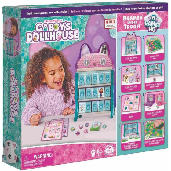 Spin Master Gabbys Dollhouse: 8 Games Under 1 Roof - Board Games (6065857)