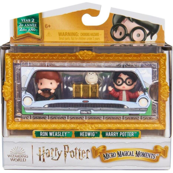 Spin Master Harry Potter: Micro Magical Moments - Ron Weasly/Hedwig/Harry Potter Mini Figures 3PAck (6068612)