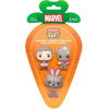 Funko 3-Pack Carrot Pocket Pop!: Guardians Of The Galaxy (PDQ) Vinyl Figures