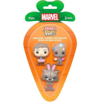 Funko 3-Pack Carrot Pocket Pop!: Guardians Of The Galaxy (PDQ) Vinyl Figures