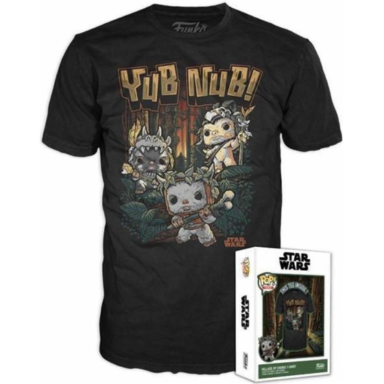 Funko Boxed Tees: Disney Star Wars Return Of The Jedi - Village Of Ewoks (L)