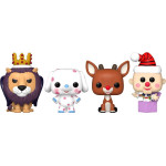Funko Pocket Pop! 4-Pack: Rudolph The Red-Nosed Reindeer - Happy Holidays Vinyl Figures