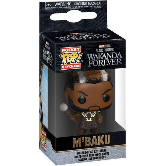 Funko Pocket Pop! Marvel: Black Panther Wakanda Forever - Mbaku Vinyl Bobble-Head Figure Keychain