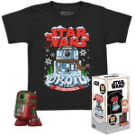 Funko Pocket Pop! Tee (Child) Disney: Star Wars - Holiday R2-D2 (Metallic) Vinyl Figure T-Shirt (S)