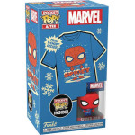 Funko Pocket Pop! Tee (Child): Marvel - Holiday Spiderman Vinyl Figure T-Shirt (M)