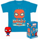 Funko Pocket Pop! Tee (Child): Marvel - Holiday Spiderman Vinyl Figure T-Shirt (XL)