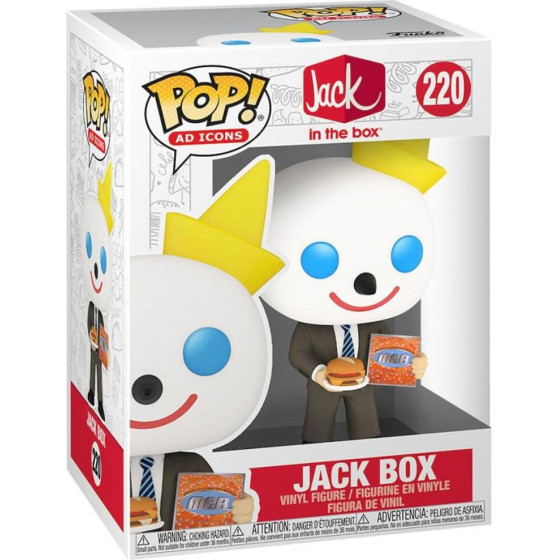 Funko Pop! Ad Icons: Jack In The Box - Jack Box (With MCA) #220 Vinyl Figure