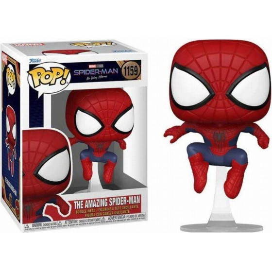 Funko Pop! Marvel: Spider-Man No Way Home - The Amazing Spider Man (Leaping) #1159 Bobble-Head Vinyl Figure