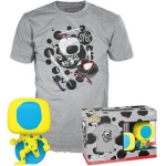 Funko Pop! Tee (Adult) Marvel: Spider-Man Across The Spider-Verse - The Spot (Blacklight) (Special Edition) (Glows In The Dark) Bobble-Head Vinyl Figure And T-Shirt (XL)