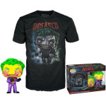 Funko Pop! Tee (Adult): Comic Cover Dc - The Joker (Blacklight) (Special Edition) Vinyl Figure T-Shirt (S)