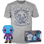 Funko Pop! Tee (Adult): Marvel Guardians Of The Galaxy Volume 3 - Drax (Blacklight) (Special Edition) Vinyl Figure And T-Shirt (XL)