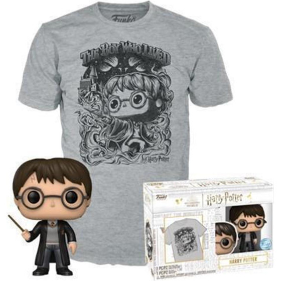 Funko Pop! Tees (Adult): Harry Potter - Harry Potter Vinyl Figure And T-Shirt (XL)