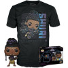 Funko Pop! Tees (Adult): Marvel Black Panther - Shuri (Glows In The Dark) Bobble-Head Vinyl Figure T-Shirt (S)