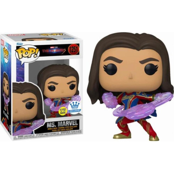 Funko Pop! The Marvels - Ms. Marvel (Glows In The Dark) (Special Edition) #1251 Bobble-Head Vinyl Figure