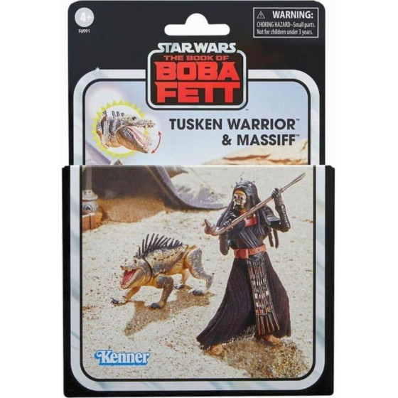 Hasbro Fans Disney Star Wars The Book Of Boba Fett: The Vintage Collection - Tusken Warrior Massiff Action Figures (10cm) (F6991)