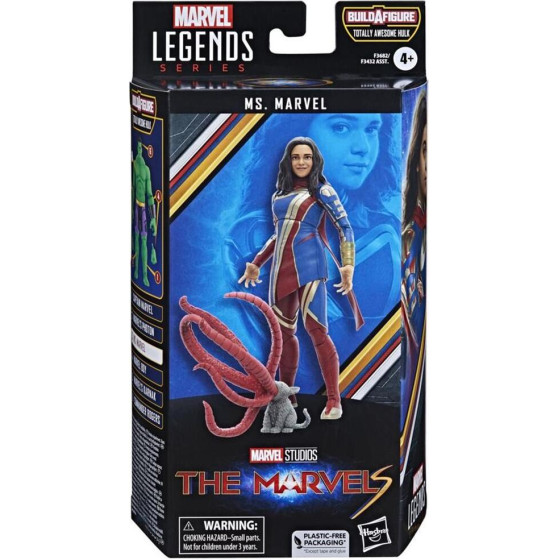 Hasbro Marvel Legends Series Build a Figure Totally Awesome Hulk: The Marvels - Ms. Marvel Action Figure (15cm) (Excl.) (F3682)