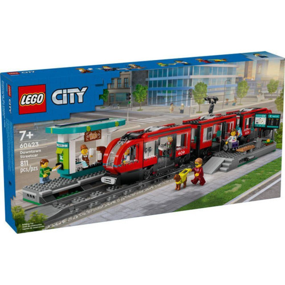 Lego City Downtown: Streetcar And Station (60423)