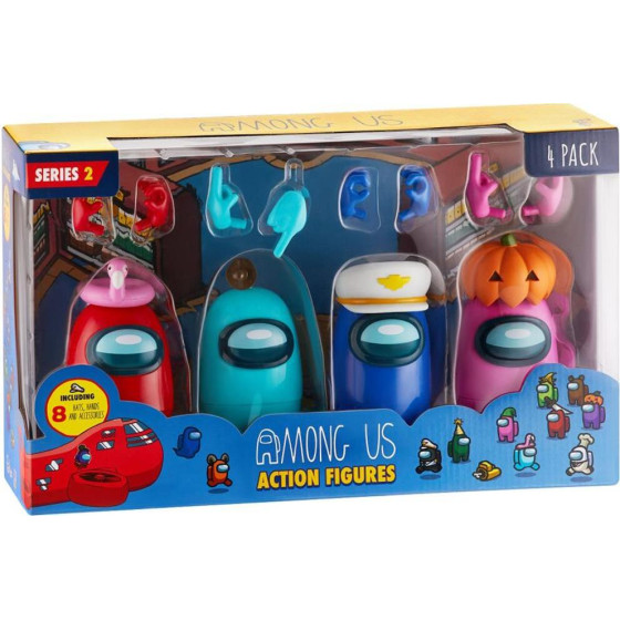 P.M.I. Among Us Action Figures 4 Pack 11.5 Cm (S2) (AU6230)