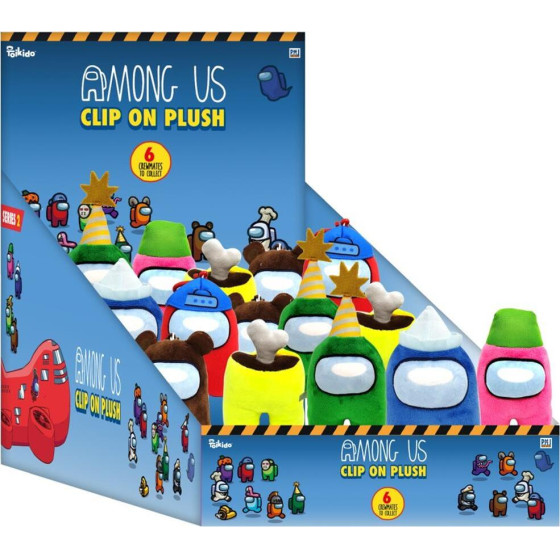 P.M.I. Among Us Clip On Plush Characters 13cm (S2) (AU7204)