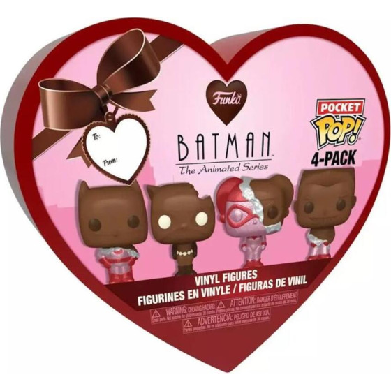 Funko Pocket Pop! 4-Pack: Dc Batman The Animated Series - Valentiness Box Vinyl Figures