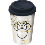 Stor Disney: Minnie Mouse Small Plastic Double-Walled Coffee Tumbler (390ml) (01048)