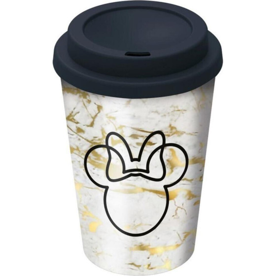 Stor Disney: Minnie Mouse Small Plastic Double-Walled Coffee Tumbler (390ml) (01048)