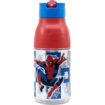 Stor Marvel: Spiderman Black Board - Double Opening Sipper Ecozen Bottle (420ml) (74735)