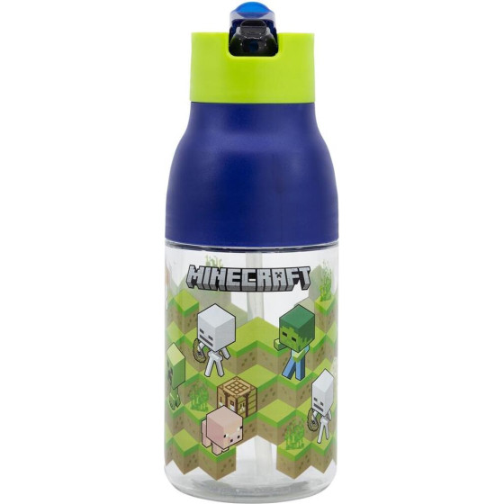 Stor: Minecraft - Isometric Double Opening Sipper Ecozen Bottle (420ml) (40465)