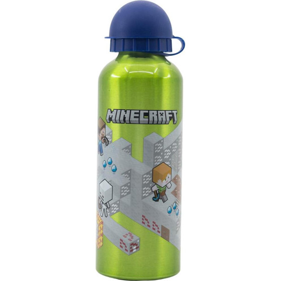 Stor: Minecraft - Isometric High Aluminium Bottle (530ml) (40460)