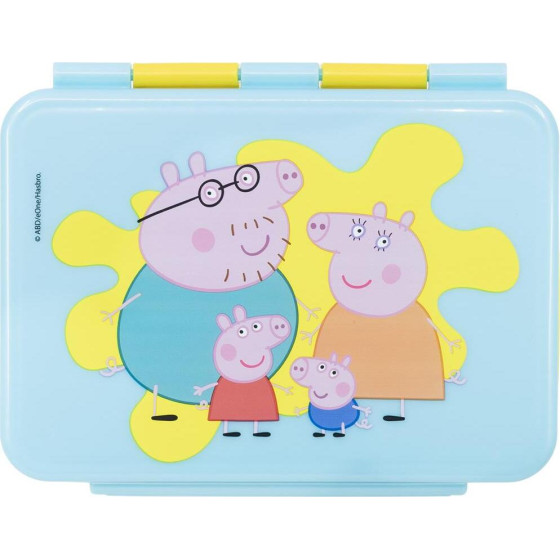 Stor: Peppa Pig Core 2022 - Stainless Steel Clamp Rectangular Sandwich Box (1100ml) (13956)