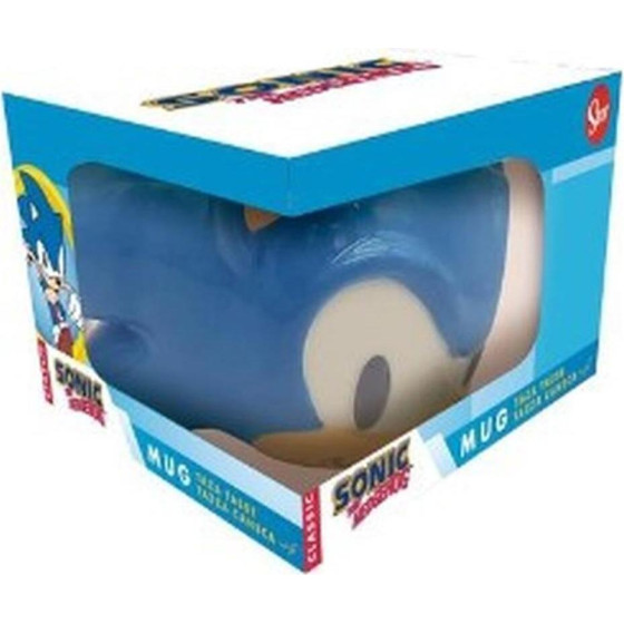 Stor: Sonic The Hedgehog - Head 3D Mug In Gift Box (350ml) (78896)