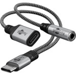 Goobay ���������� USB-C �� 3.5mm & USB-C 60W, 480Mbps, ���� - (74524)