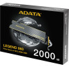 Adata Ssd M.2 Nvme PCI-E GEN4 2 Tb Legend 860 M.2 2280, Nvme PCI-E GEN4x4, Read 6000MB/s, Write 5000MB/s, 5YW. - (SLEG-860-2000GCS)