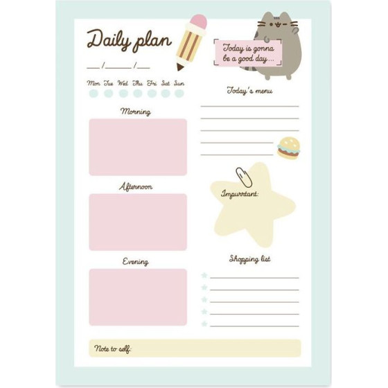 ERIK ���������� ����� To Do List A5 54 ����� Pusheen Foodie Collection