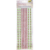 FOLIA ����������� Jewel Stones Borders X-Mas 1, 1 Sheet 10.5X26��