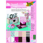 FOLIA ����� ������ Glitter A4, 12 ��� 165 ��, Sweet
