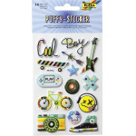 FOLIA ��� 14 ����������� Puffy Stickers, 10.5X16�� Stay COOL