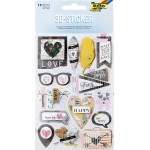 FOLIA ��� 15 ����������� 3D Effect, 12.5X18.5 ��, HAPPY-LOVE