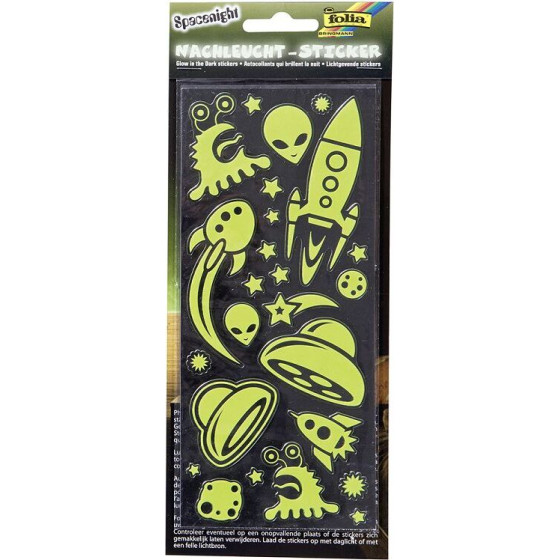 FOLIA ��� ����������� Glow In The dark, 2 ����� 10X23�� SPACENIGHT