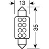 Lampa ������� ����������� 8 Led 13x35mm ���� - (58432)
