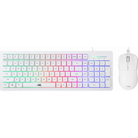 BARACUDA Gaming Combo Keyboard And Mouse BGC-012 Orca White - (ORCA-W)